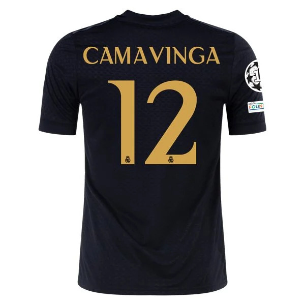 Men's Replica Adidas Camavinga Real Madrid Lifestyler Third Jersey 2324 - UCL