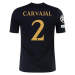 Men's Replica Adidas Carvajal Real Madrid Lifestyler Third Jersey 2324 - UCL