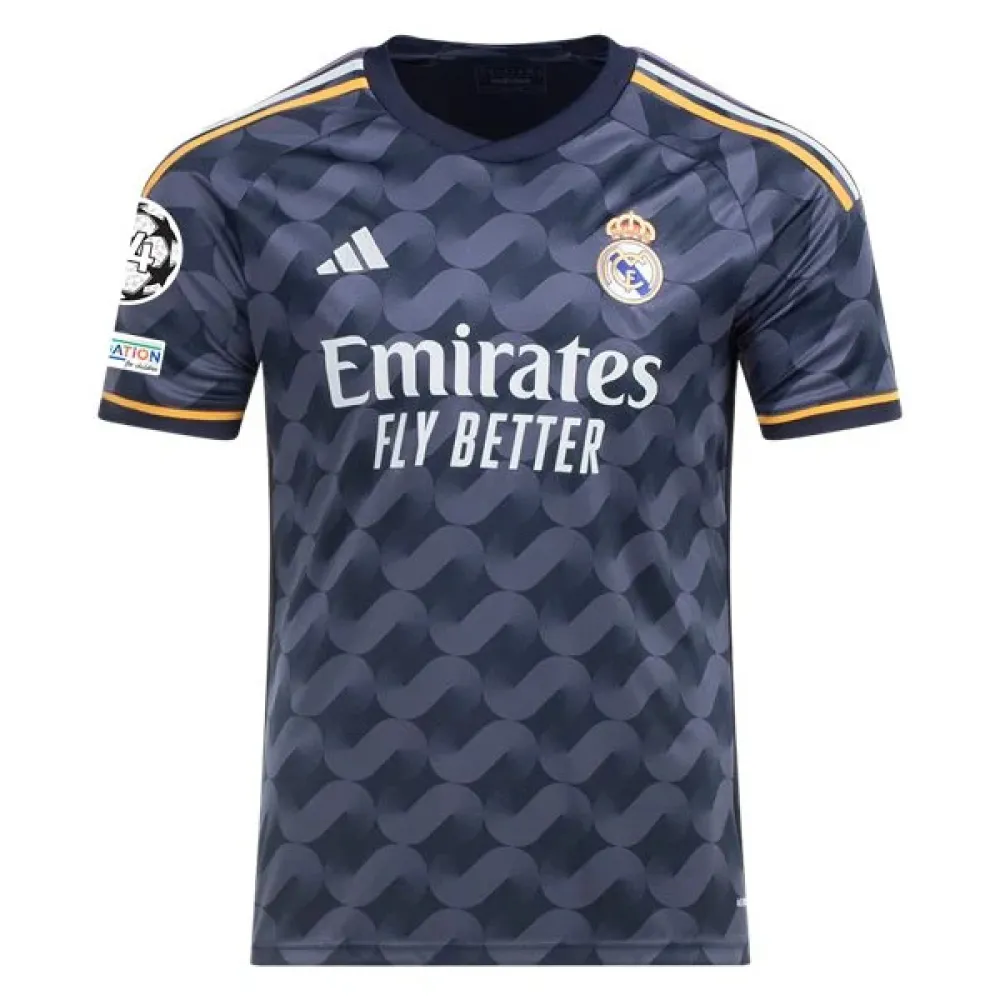 Men's Replica Adidas Kroos Real Madrid Away Jersey 2324