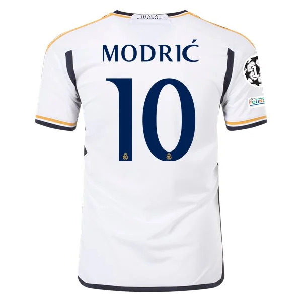 Men's Replica Adidas Modric Real Madrid Home Jersey 2324
