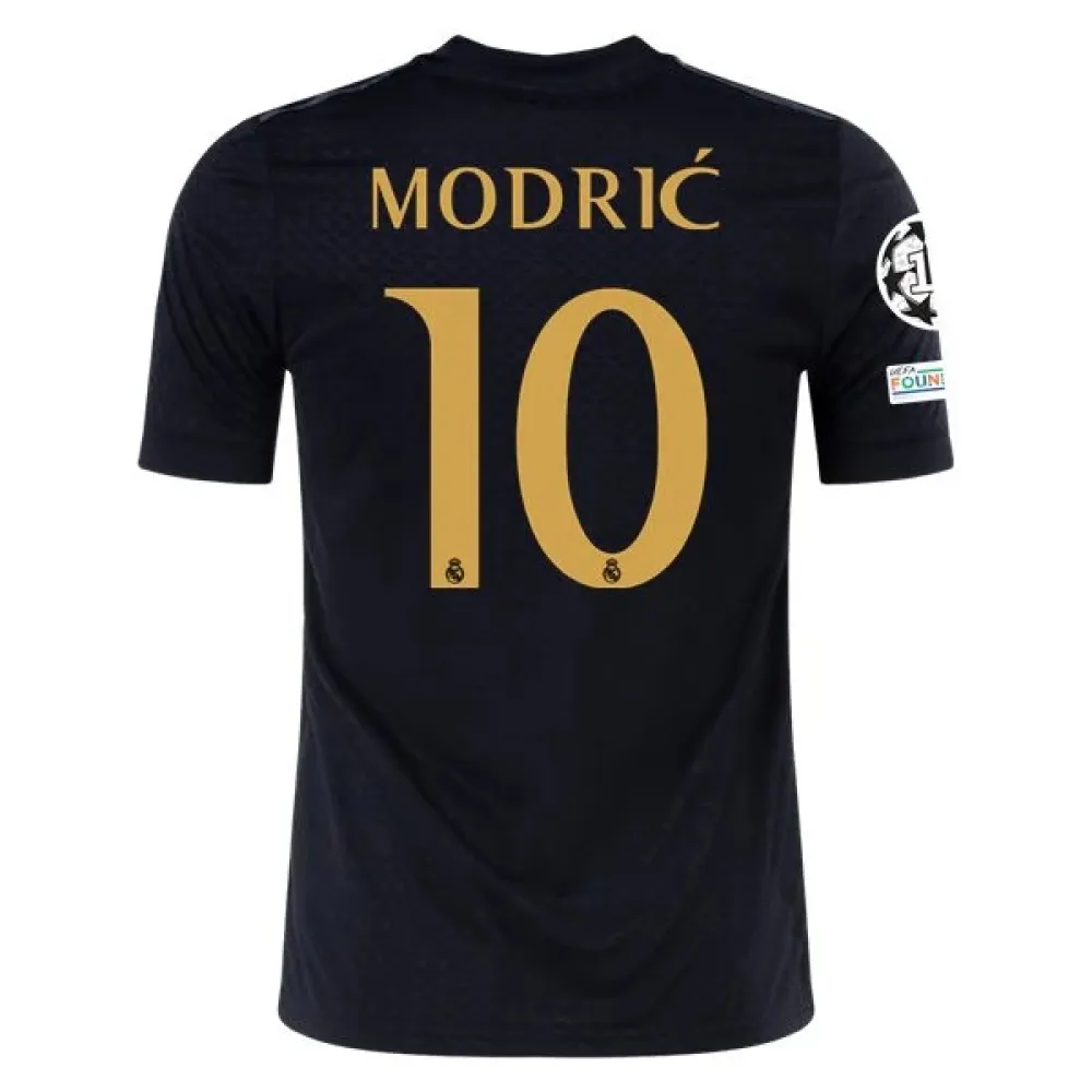 Men's Replica Adidas Modric Real Madrid Lifestyler Third Jersey 2324 - UCL
