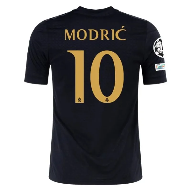 Men's Replica Adidas Modric Real Madrid Lifestyler Third Jersey 2324 - UCL