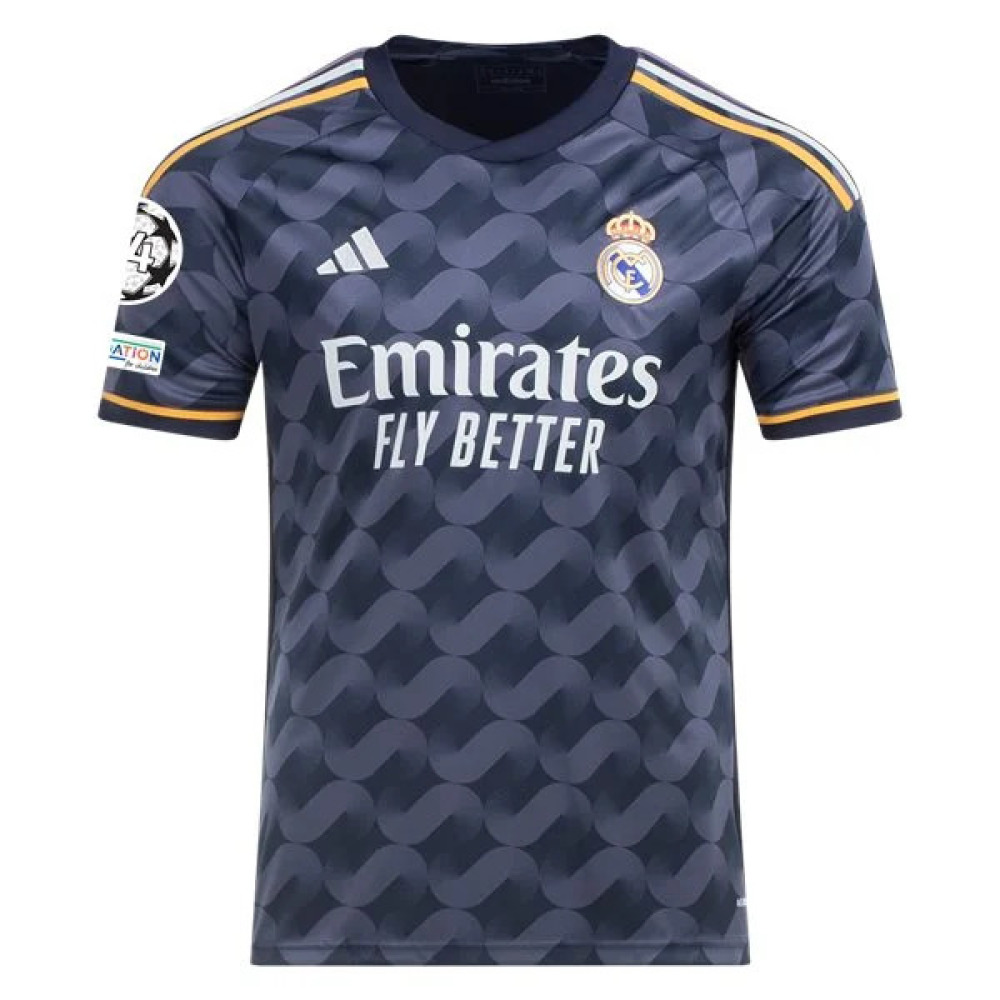 Men's Replica Adidas Real Madrid Away Jersey 2324 - UCL