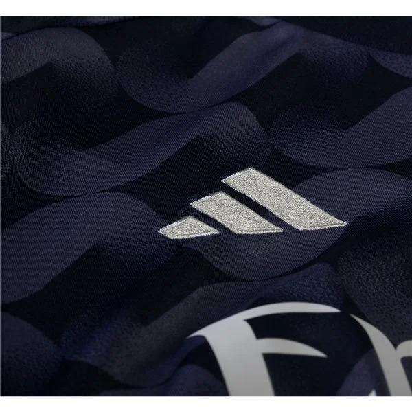 Men's Replica Adidas Real Madrid Long Sleeve Away Jersey 2324