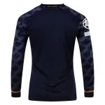 Men's Replica Adidas Real Madrid Long Sleeve Away Jersey 2324 - UCL
