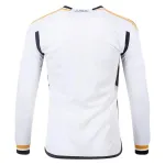 Men's Replica Adidas Real Madrid Long Sleeve Home Jersey 2324