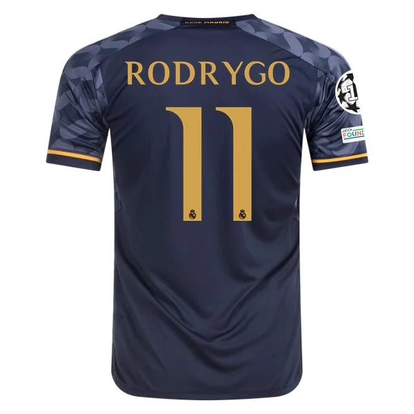 Men's Replica Adidas Rodrygo Real Madrid Away Jersey 2324