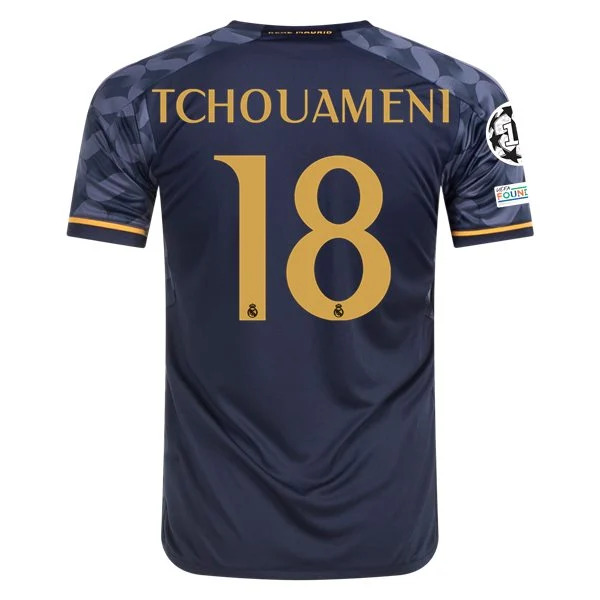 Men's Replica Adidas Tchouameni Real Madrid Away Jersey 2324