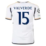 Men's Replica Adidas Valverde Real Madrid Home Jersey 2324