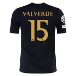 Men's Replica Adidas Valverde Real Madrid Lifestyler Third Jersey 2324 - UCL