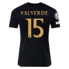 Men's Replica Adidas Valverde Real Madrid Third Jersey 2324 - UCL