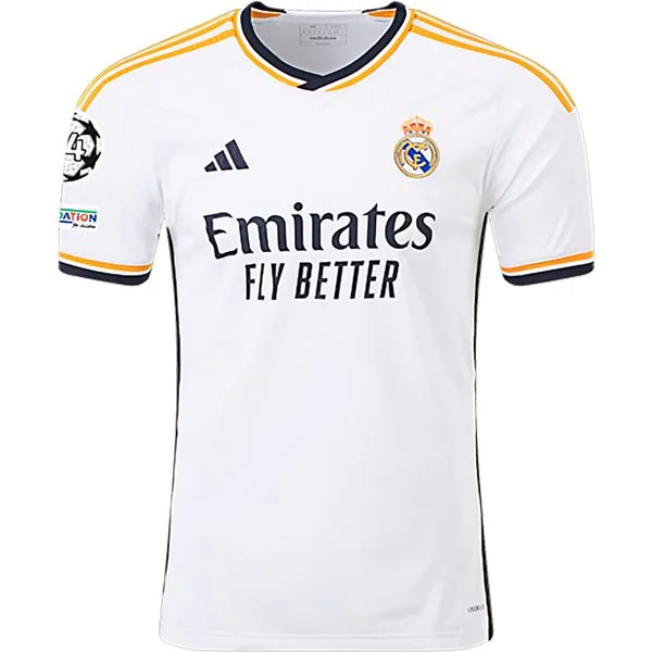 Men's Replica Adidas Vini Jr. Real Madrid Home Jersey 2324
