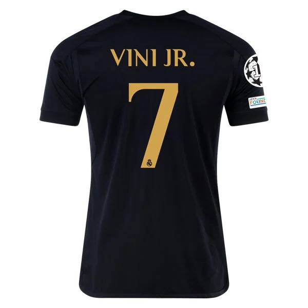 Men's Replica Adidas Vini Jr. Real Madrid Third Jersey 2324 - UCL