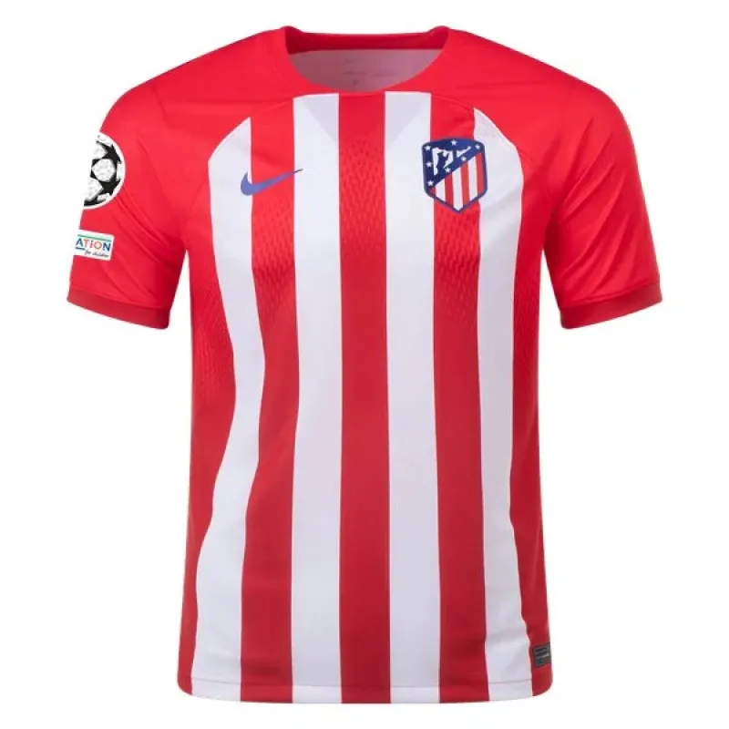 Men's Replica Nike Atletico Madrid Home Jersey 2324 - UCL