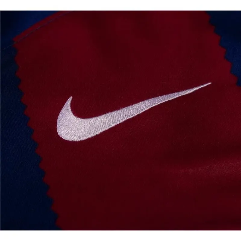 Men's Replica Nike Barcelona Long Sleeve Home Jersey 2324