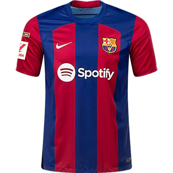 Men's Replica Nike F. De Jong Barcelona Home Jersey 2324