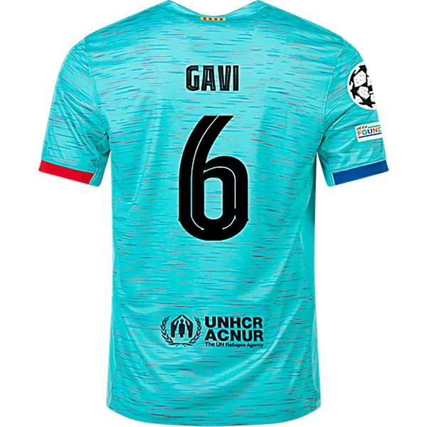 Men's Replica Nike Gavi Barcelona Third Jersey 2324