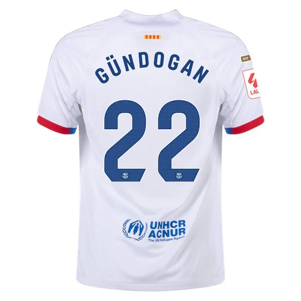 Men's Replica Nike Gundogan Barcelona Away Jersey 2324