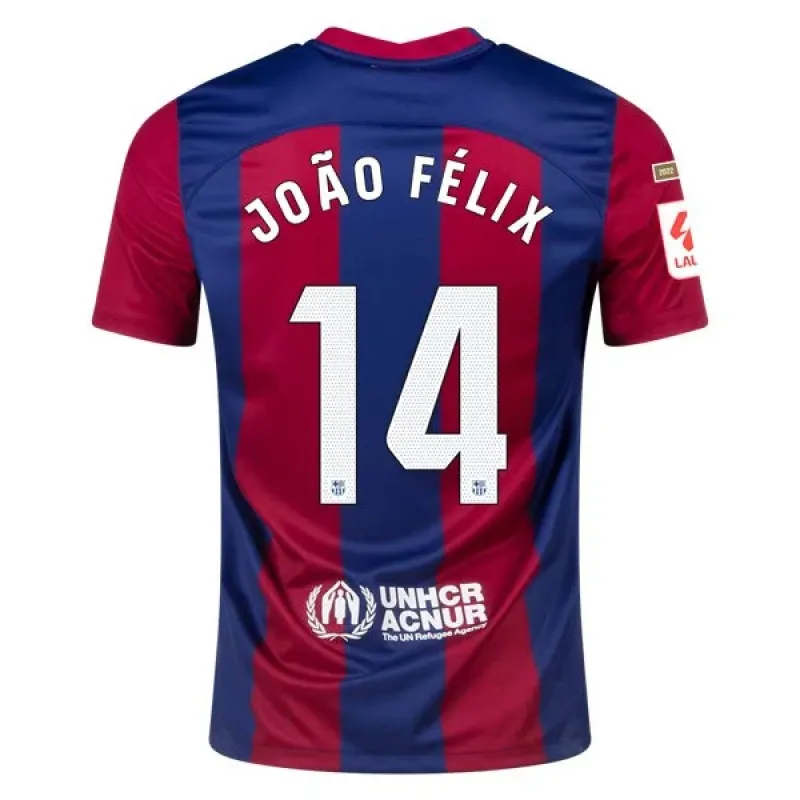 Men's Replica Nike Joao Felix Barcelona Home Jersey 2324