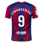 Men's Replica Nike Lewandowski Barcelona Home Jersey 2324