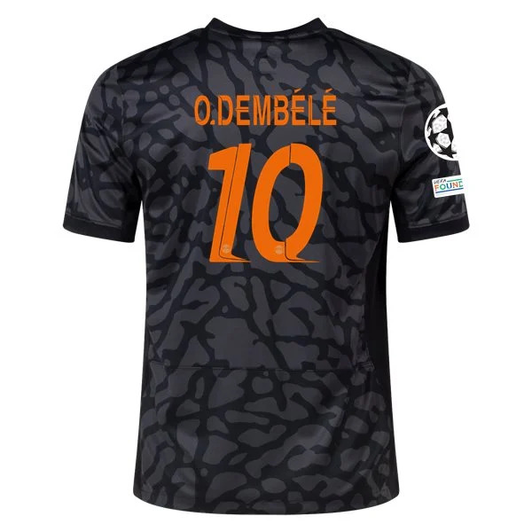 Men's Replica Nike O. Dembele Paris Saint-Germain Third Jersey 2324 - UCL