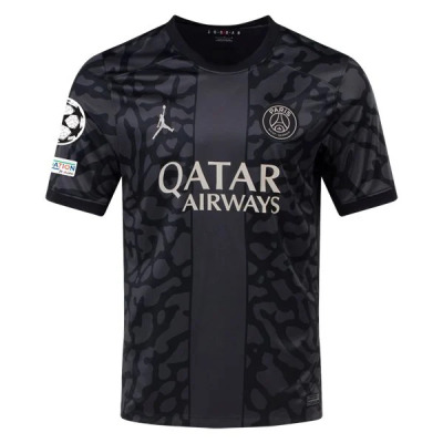 Men's Replica Nike O. Dembele Paris Saint-Germain Third Jersey 2324 - UCL 01