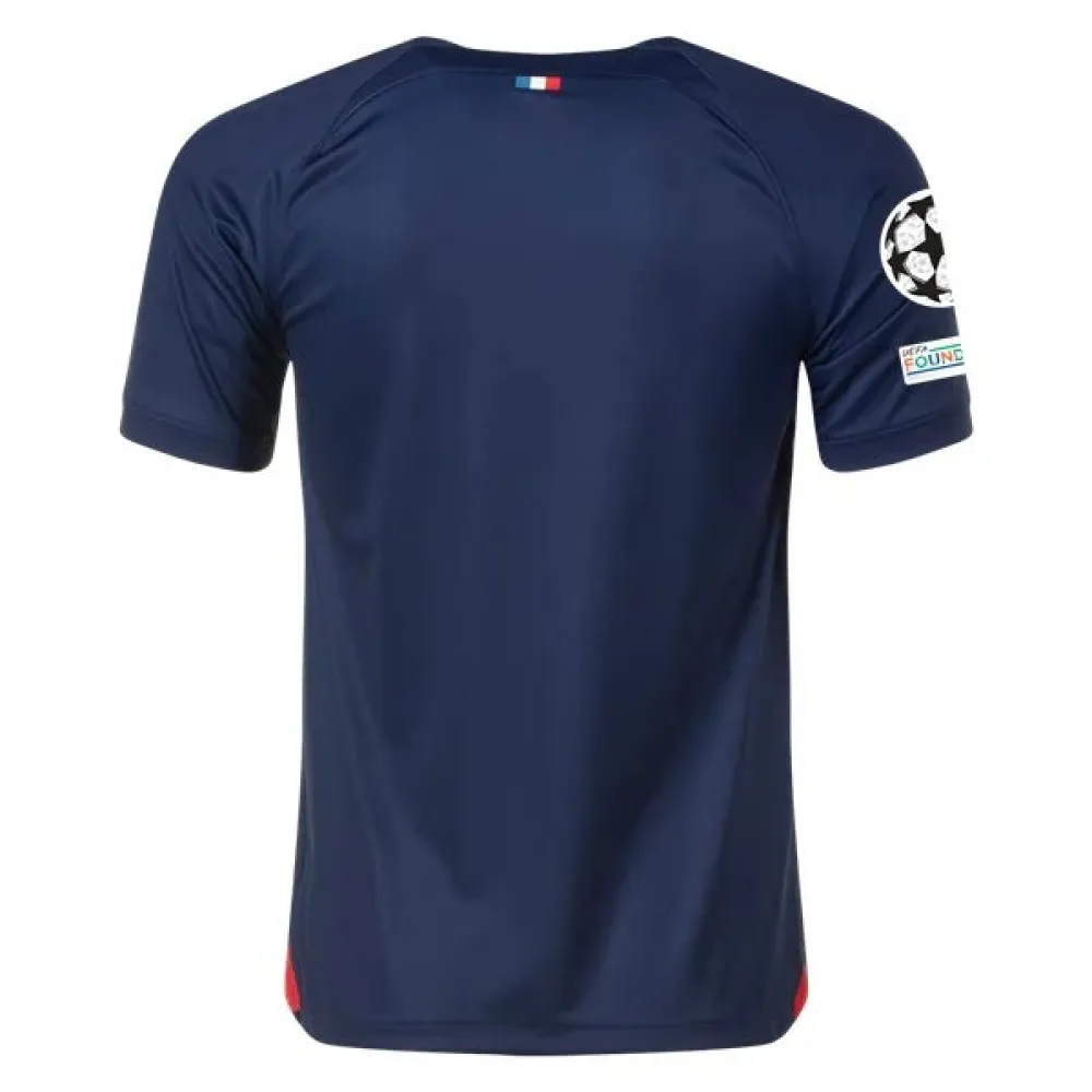 Men's Replica Nike Paris Saint-Germain Home Jersey 2324 - UCL
