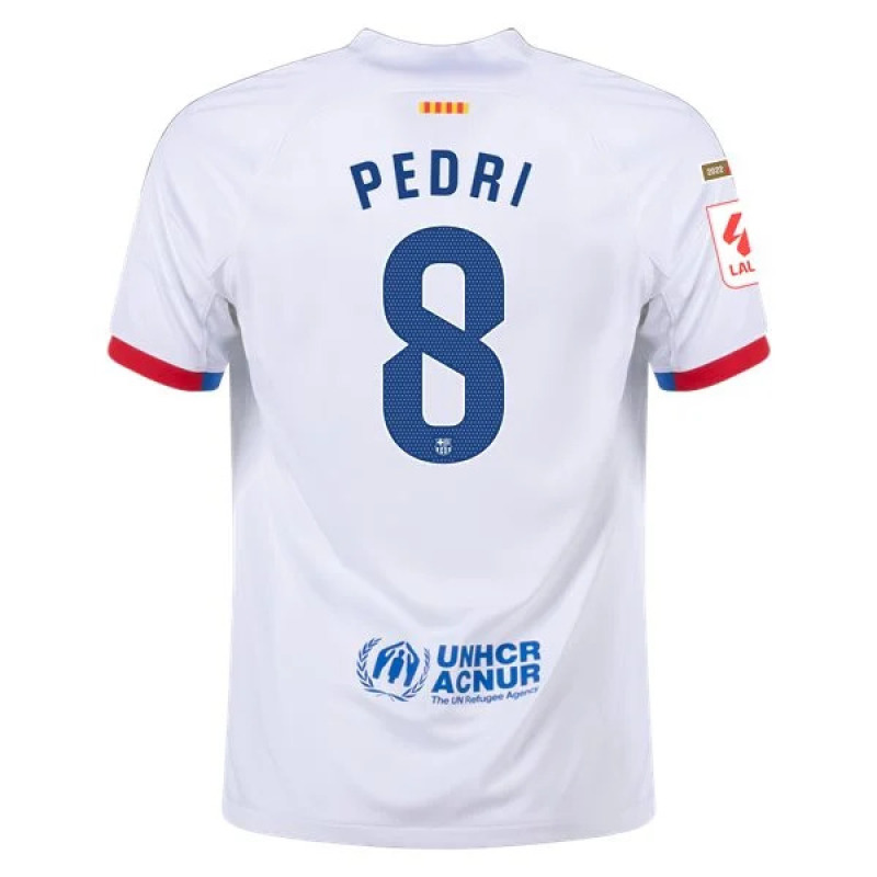 Men's Replica Nike Pedri Barcelona Away Jersey 2324