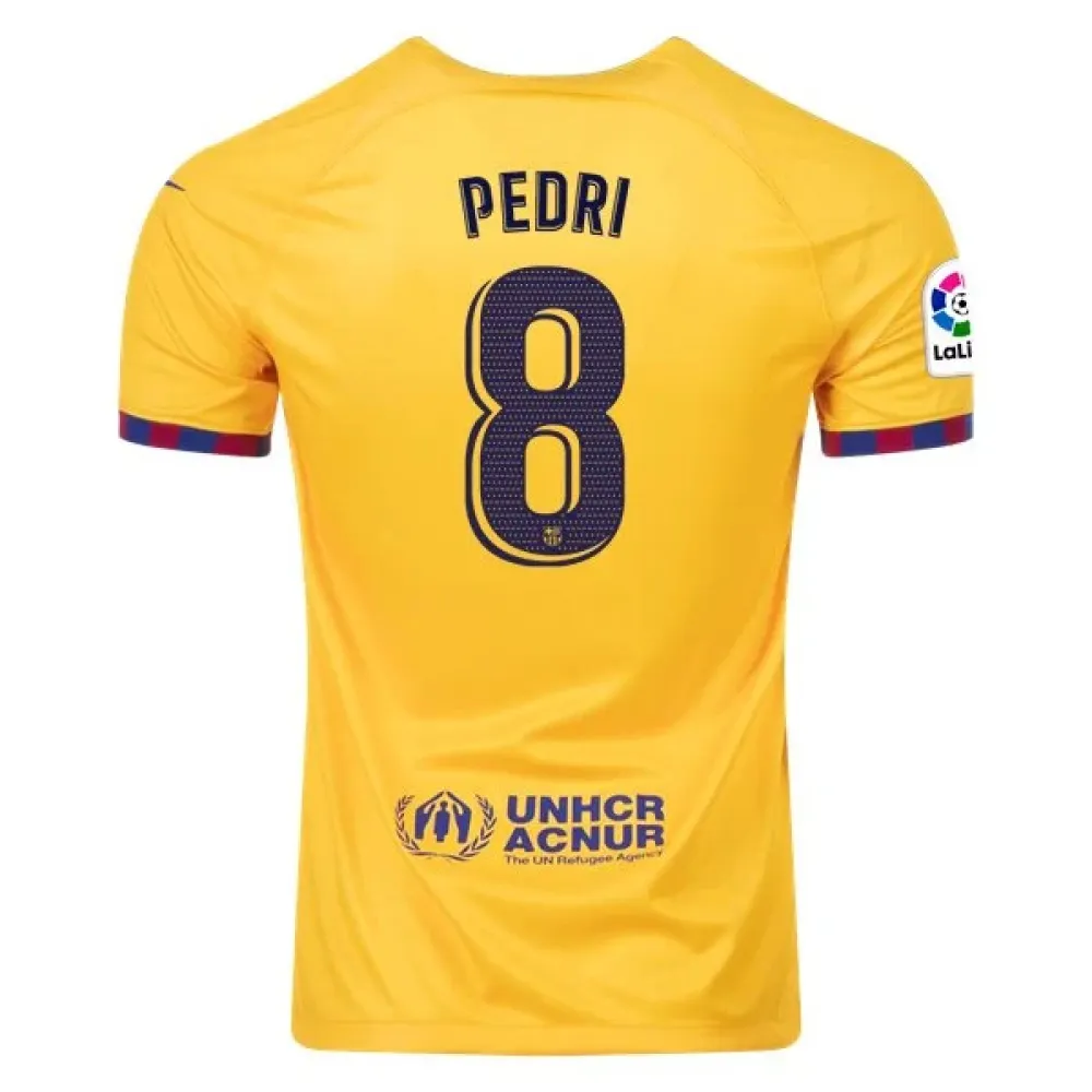 Men's Replica Nike Pedri Barcelona Fourth Jersey 2223