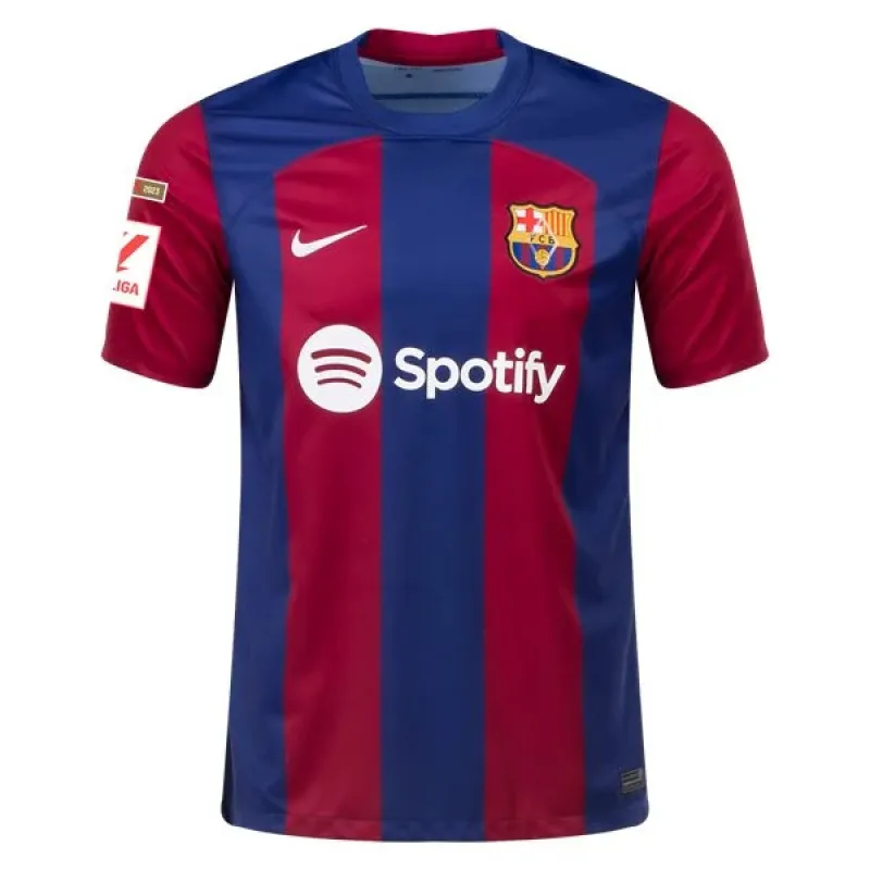 Men's Replica Nike R. Araujo Barcelona Home Jersey 2324
