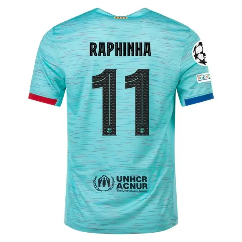 Men's Replica Nike Raphinha Barcelona Third Jersey 2324