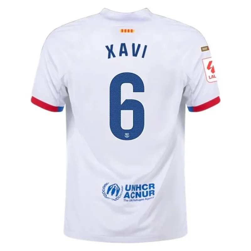 Men's Replica Nike Xavi Barcelona Away Jersey 2324