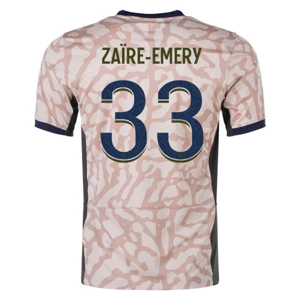 Men's Replica Nike Zaire-Emery Paris Saint-Germain Fourth Jersey 2324