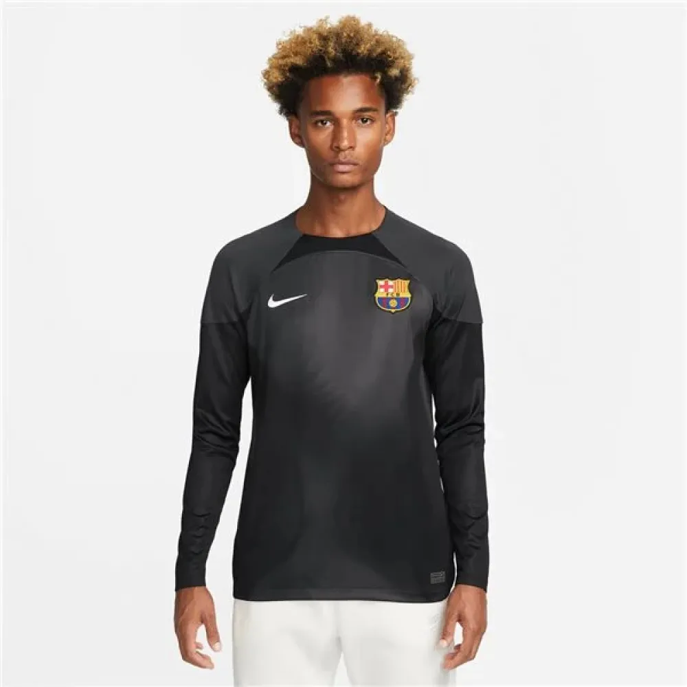 Nike Barcelona Long Sleeve Goalkeeper Jersey 2223 - Black