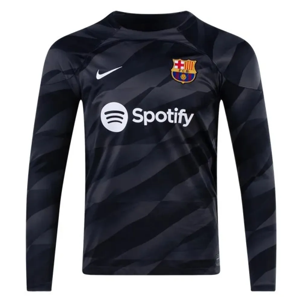 Nike Barcelona Long Sleeve Goalkeeper Jersey 2324 Black