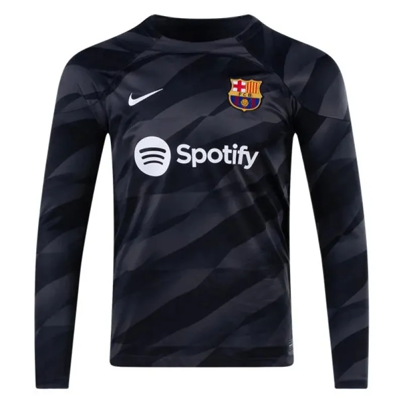 Nike Barcelona Long Sleeve Goalkeeper Jersey 2324 Black