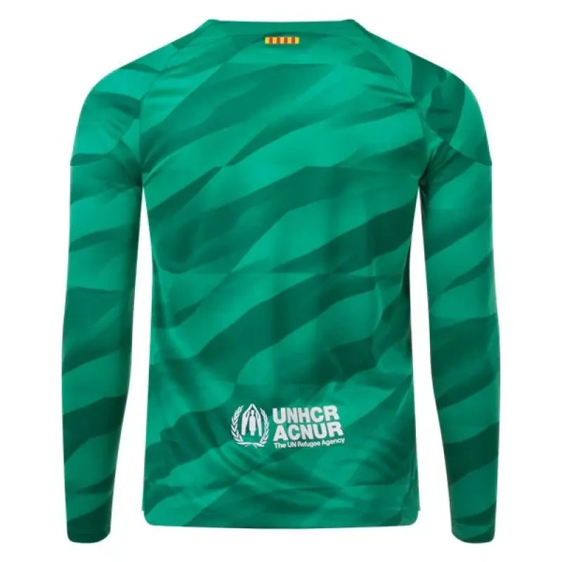 Nike Barcelona Long Sleeve Goalkeeper Jersey 2324 Green