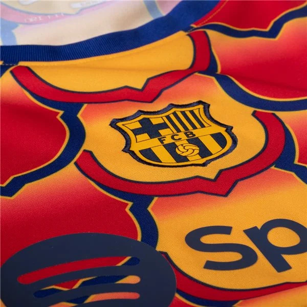 Nike Barcelona Pre Match Training Jersey 2324 GoldRed