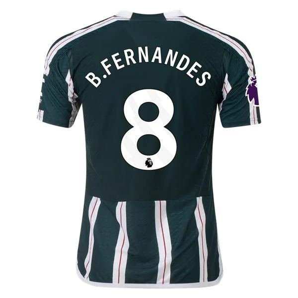 Men's Authentic Adidas B. Fernandes Manchester United Away Jersey 2324