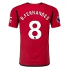 Men's Authentic Adidas B. Fernandes Manchester United Home Jersey 2324
