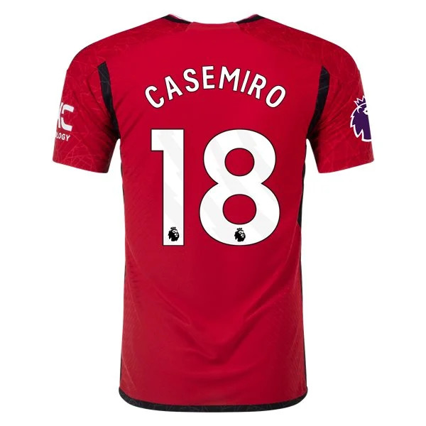 Men's Authentic Adidas Casemiro Manchester United Home Jersey 2324