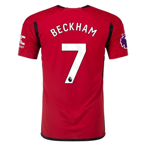 Men's Authentic Adidas David Beckham Manchester United Home Jersey 2324