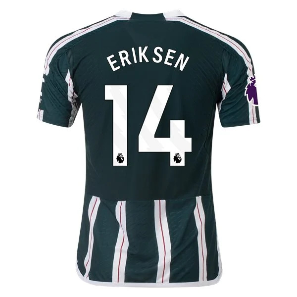 Men's Authentic Adidas Eriksen Manchester United Away Jersey 2324