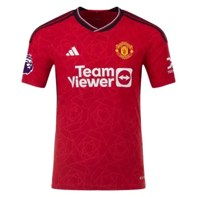 Men's Authentic Adidas Martinez Manchester United Home Jersey 2324 01