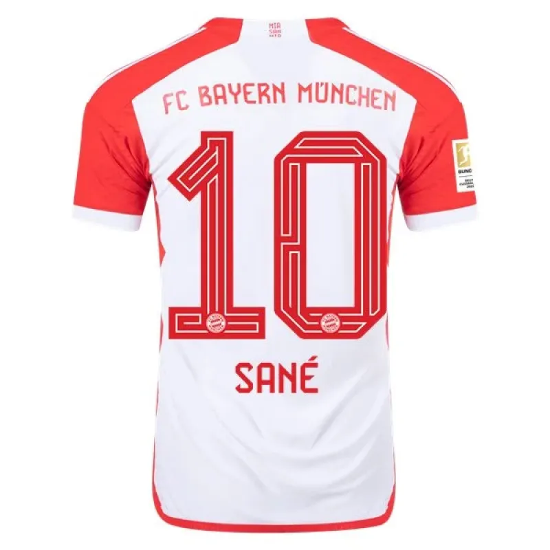 Men's Authentic Adidas Sane Bayern Munich Home Jersey 2324