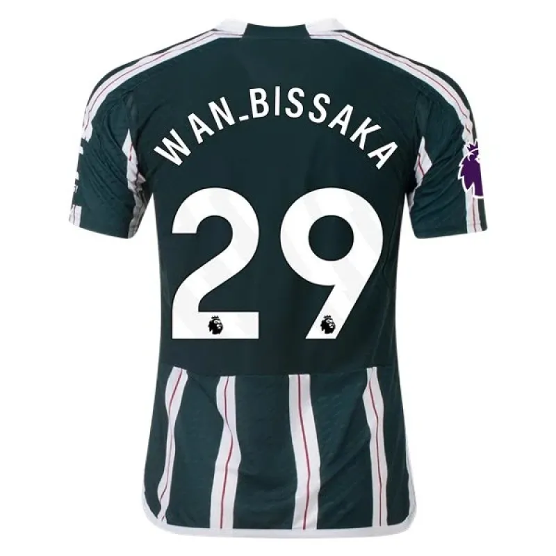 Men's Authentic Adidas Wan-Bissaka Manchester United Away Jersey 2324