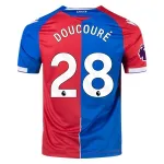 Men's Authentic Macron Doucare Crystal Palace Home Jersey 2324