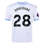 Men's Authentic Macron Doucoure Crystal Palace Away Jersey 2324