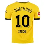 Men's Authentic Puma Sancho Borussia Dortmund Home Jersey 2324