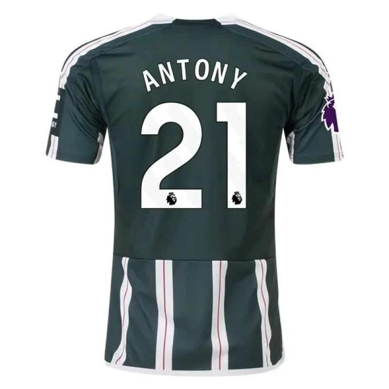 Men's Replica Adidas Antony Manchester United Away Jersey 2324